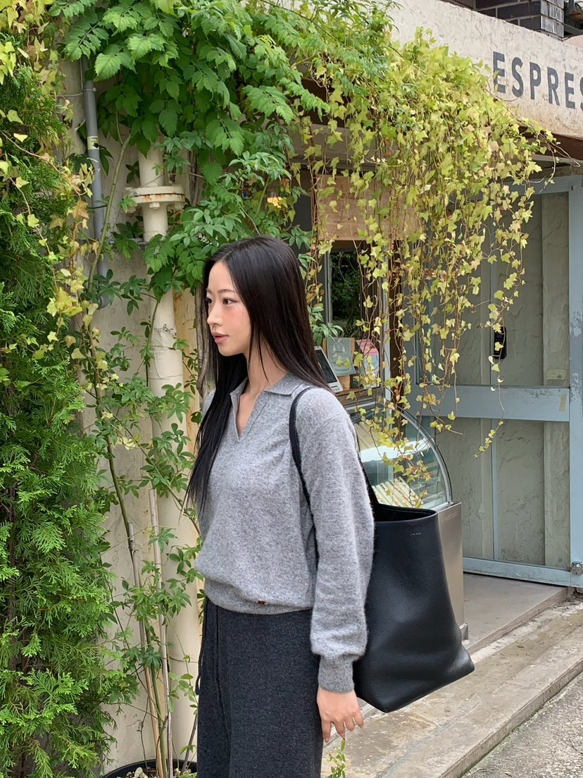 A Flan韓國代購㊣女裝新品休閑職業推薦真品針織衫修身浣熊AFN EDITION針織衫