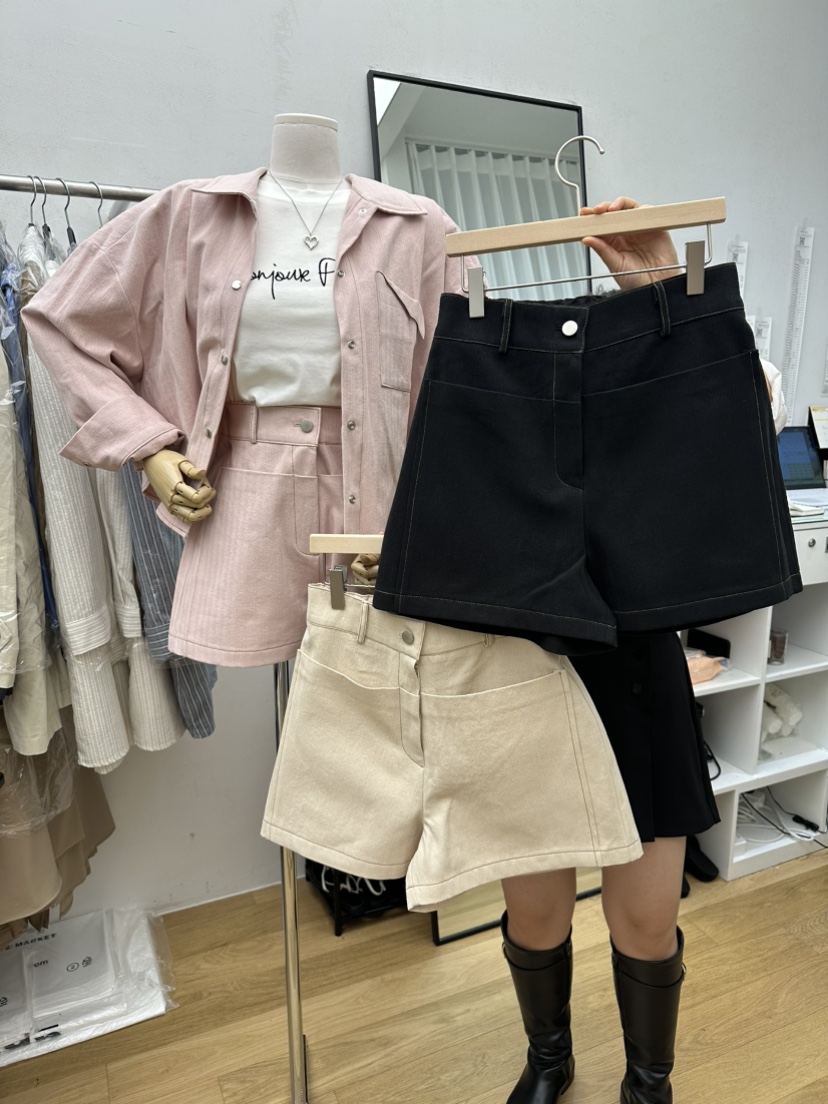 RE:FRESH-L東大門㊣代購女士新品職業推薦休閑25秋冬人氣短褲RE:FRESH短褲