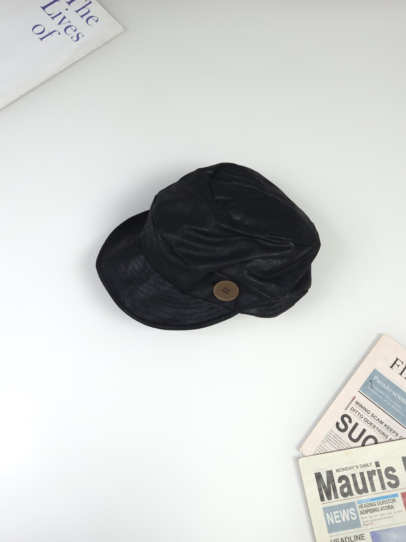 THE HAT-P東大門㊣直郵女裝新款人氣職業25秋冬時尚帽子紐扣THE HAT帽子