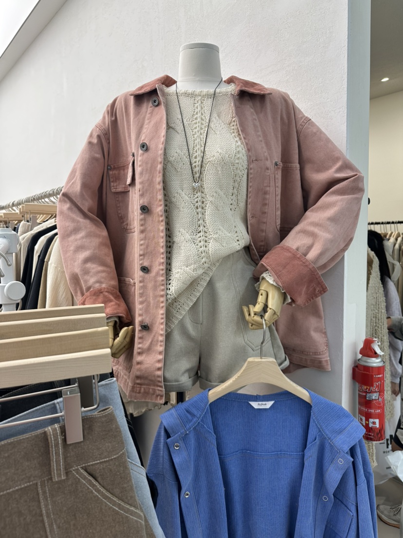 RE:FRESH-L韓國直郵㊣女士新品熱賣時尚休閑真品推薦25秋冬夾克RE:FRESH夾克