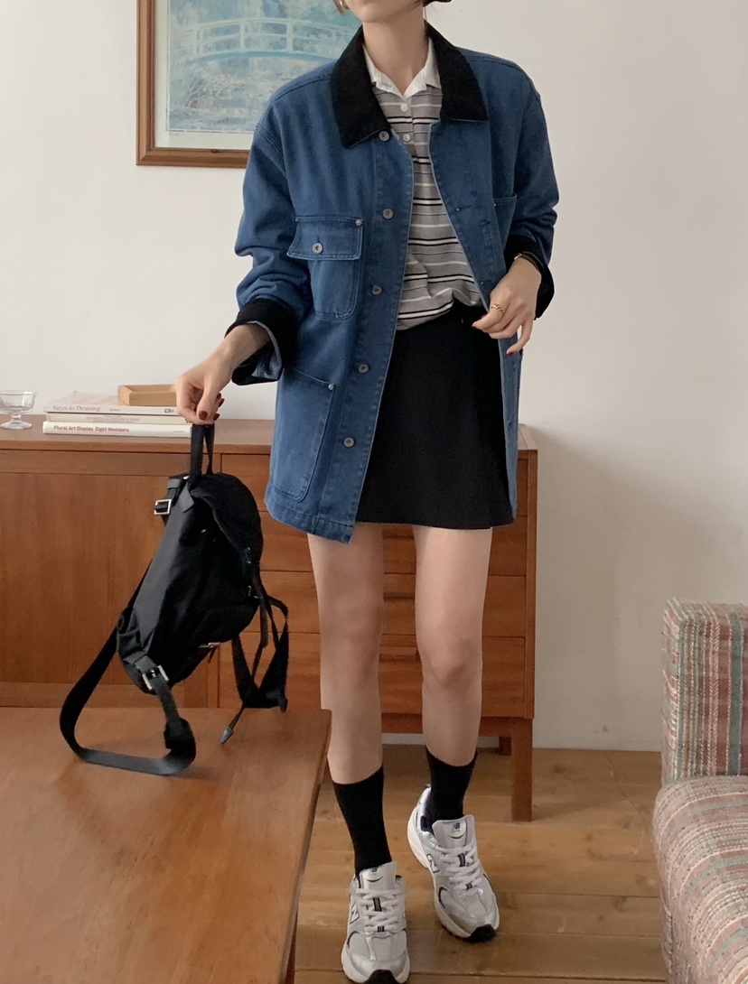 RE:FRESH-L韓國直郵㊣女士新品熱賣時尚休閑真品推薦25秋冬夾克RE:FRESH夾克