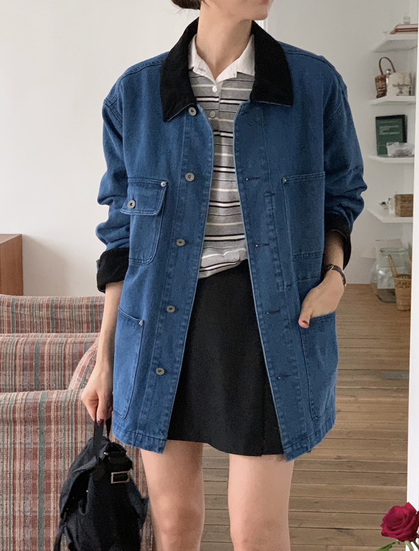 RE:FRESH-L韓國直郵㊣女士新品熱賣時尚休閑真品推薦25秋冬夾克RE:FRESH夾克