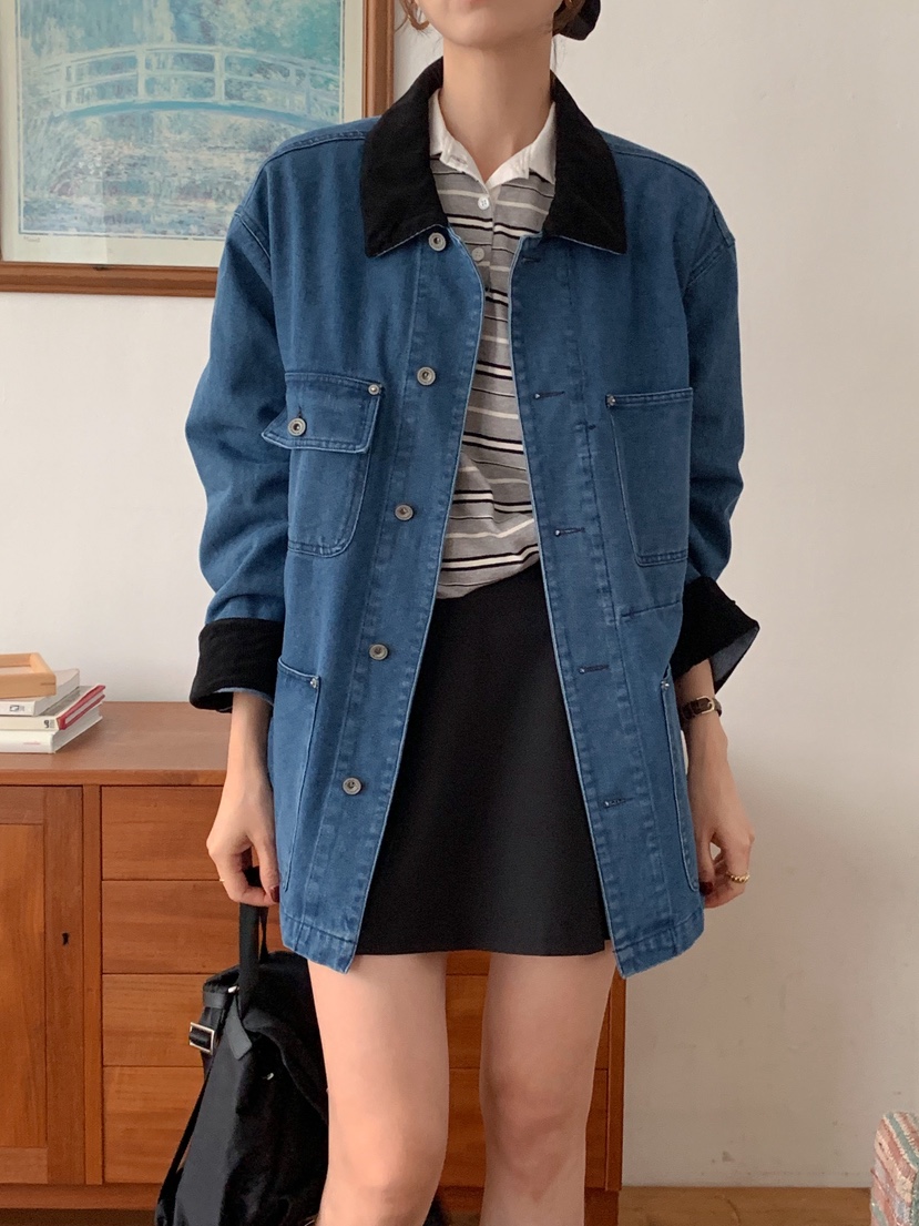 RE:FRESH-L韓國直郵㊣女士新品熱賣時尚休閑真品推薦25秋冬夾克RE:FRESH夾克