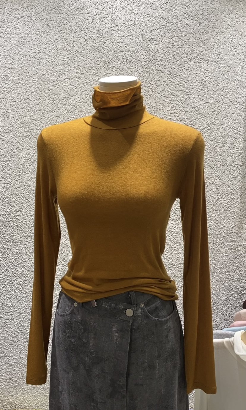 N BROWN韓國直郵㊣女裝新品休閑熱賣25秋冬職業時尚長袖T恤N BROWN長袖T恤圖色7