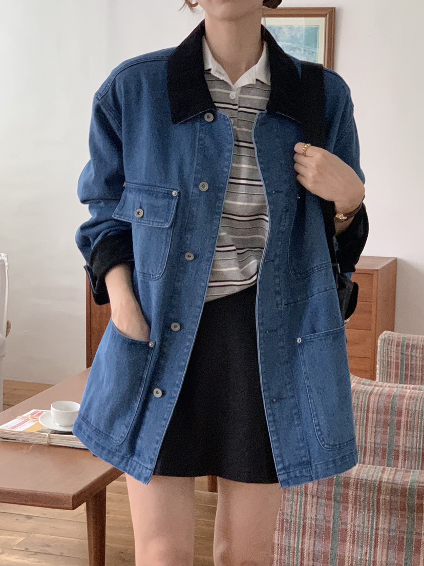 RE:FRESH-L東大門㊣代購女裝新品推薦25秋冬職業時尚長袖T恤RE:FRESH長袖T恤