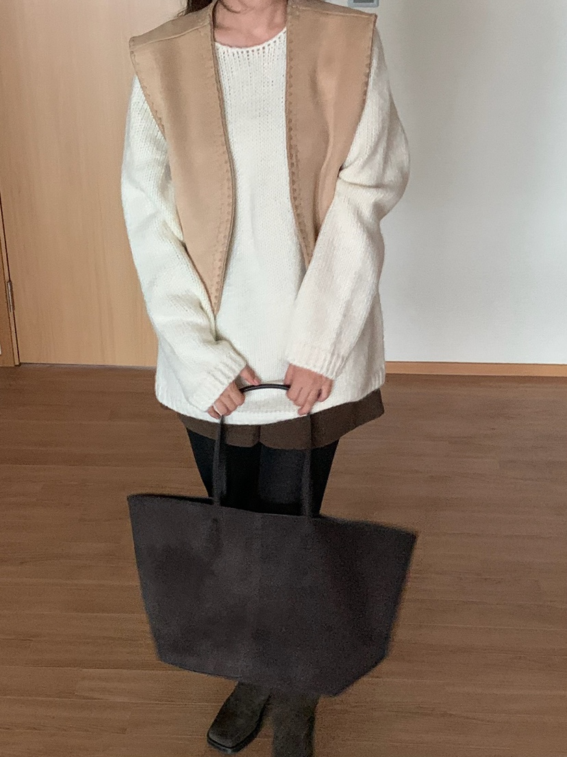 BLEECKER韓國直郵㊣女士新品休閑人氣職業推薦熱賣馬甲絨面革BLEECKER馬甲