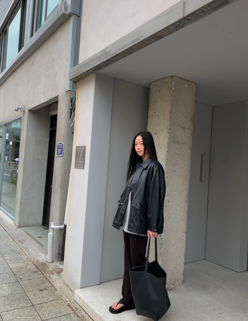 A Flan韓國直郵㊣女士新品職業推薦時尚人氣25秋冬長袖T恤絲綢AFN EDITION長袖T恤