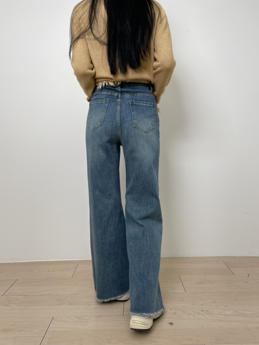 MILLIMETER韓國代購㊣女裝新品人氣推薦25秋冬職業真品牛仔褲MILLIMETER/MGML牛仔褲