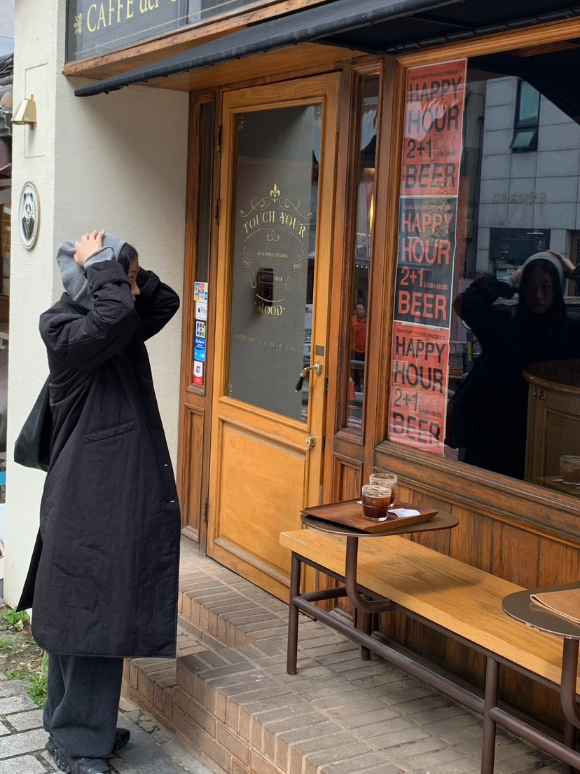 A Flan東大門㊣直郵女士新款真品推薦職業中長款大衣含腰帶AFN EDITION中長款大衣