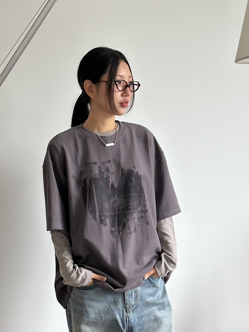 I MFACT韓國直郵㊣女士新品熱賣推薦休閑職業人氣真品時尚T恤I MFACTT恤圖色2