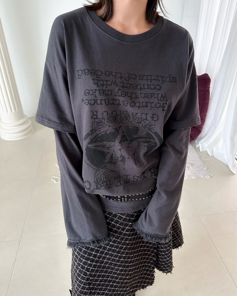 AWESOMESAUCE韓國代購㊣女士新款推薦休閑人氣真品職業長袖T恤AWESOME SAUCE長袖T恤