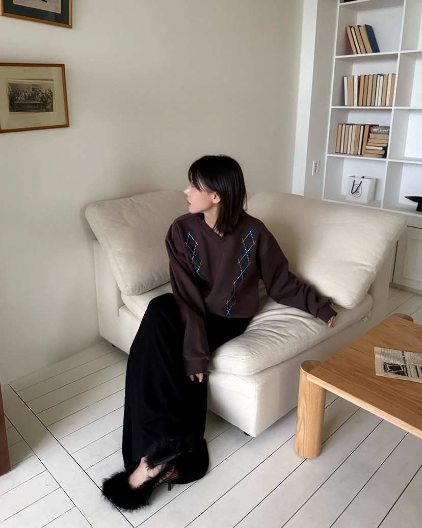AWESOMESAUCE東大門㊣實拍女士新品職業推薦人氣25秋冬衛衣AWESOME SAUCE衛衣
