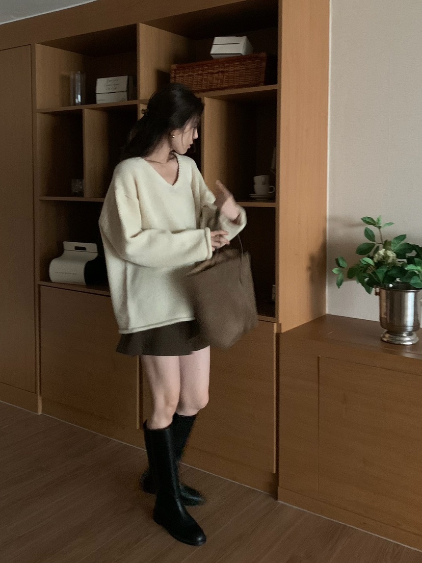 BLEECKER東大門㊣代購女裝新款休閑真品推薦時尚25秋冬針織衫BLEECKER針織衫