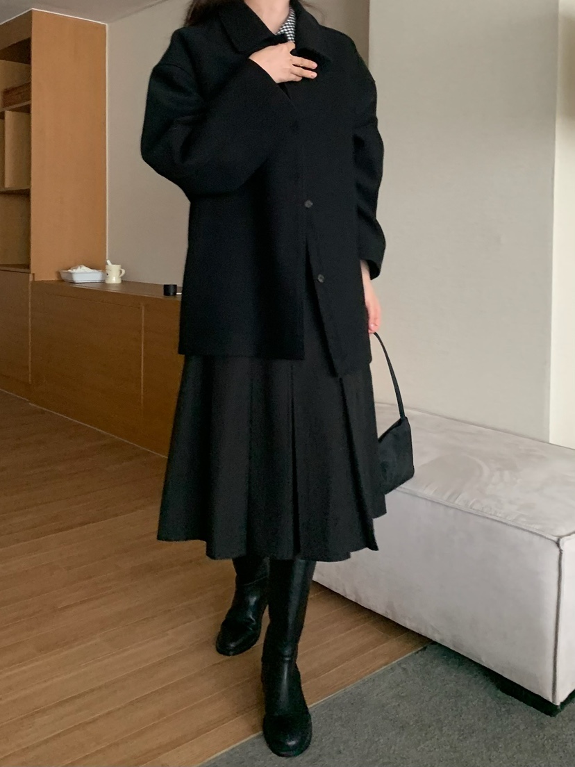 BLEECKER韓國直郵㊣女士新款熱賣真品人氣休閑職業短款大衣BLEECKER短款大衣
