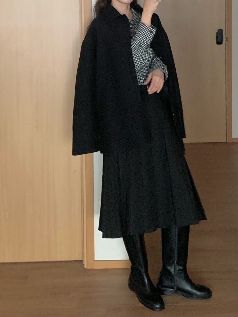 BLEECKER韓國直郵㊣女士新款熱賣真品人氣休閑職業短款大衣BLEECKER短款大衣