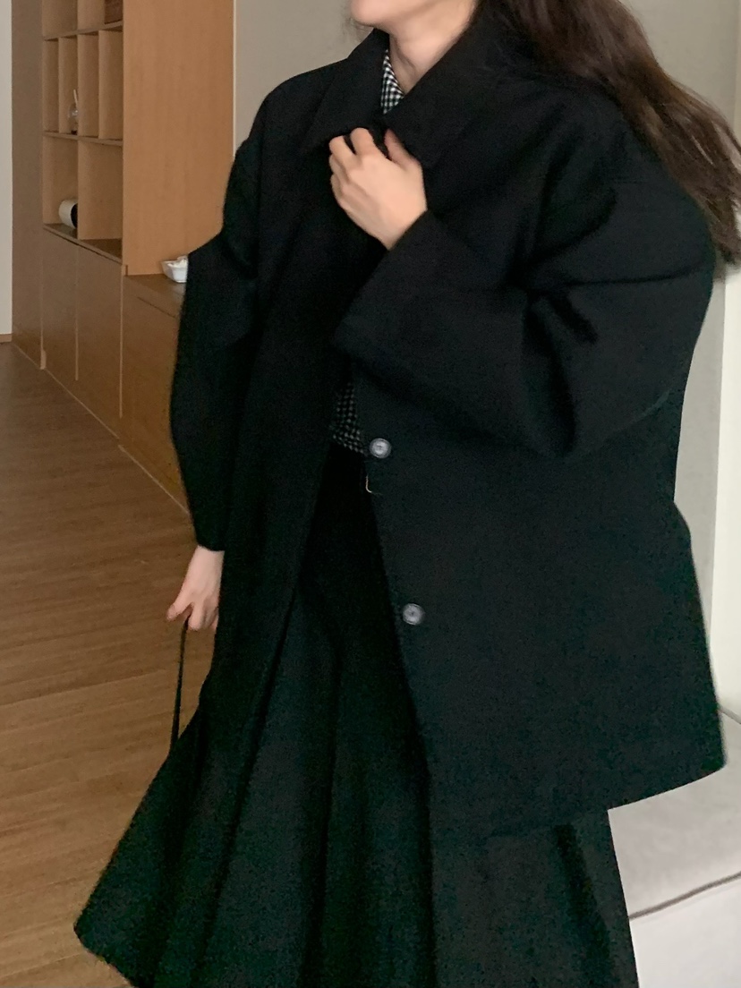 BLEECKER韓國直郵㊣女士新款熱賣真品人氣休閑職業短款大衣BLEECKER短款大衣