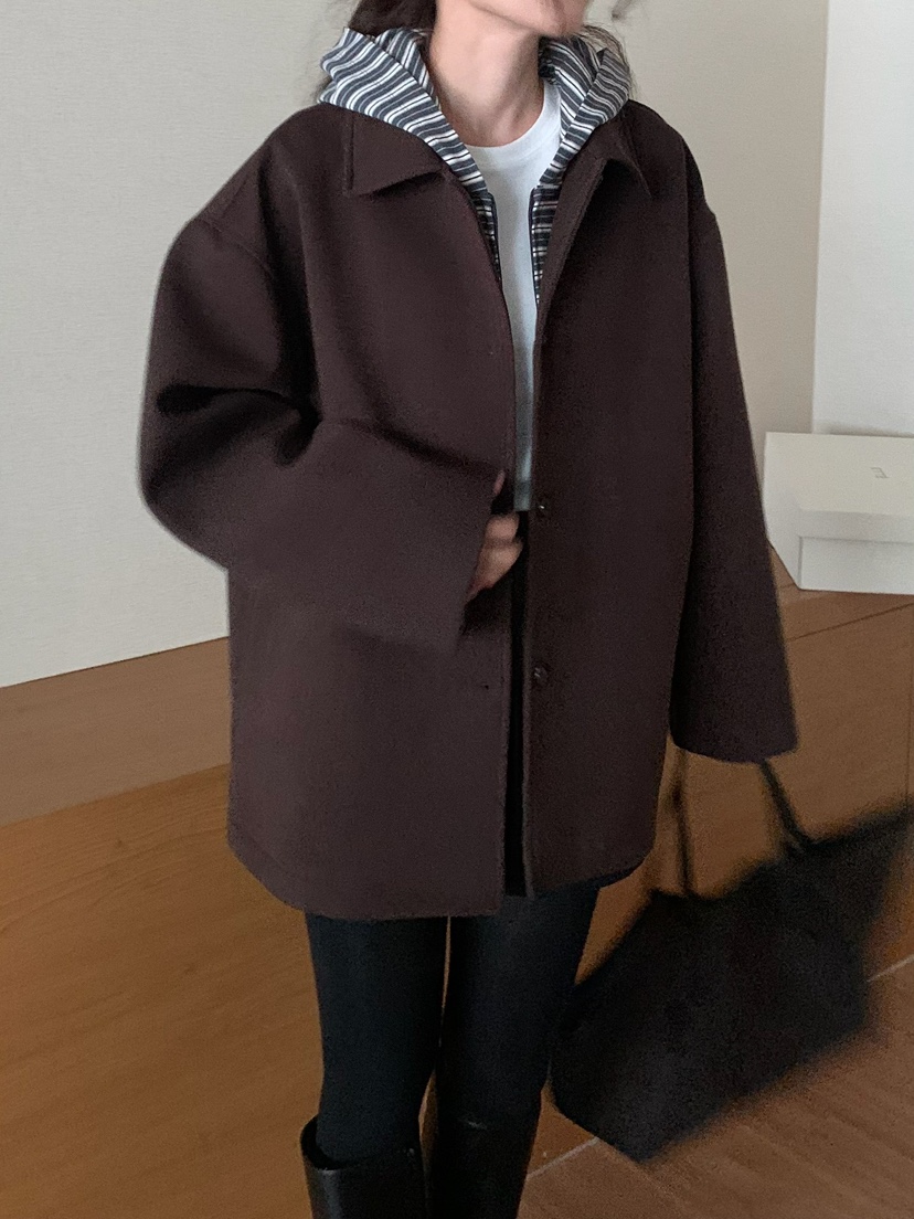 BLEECKER韓國直郵㊣女士新款熱賣真品人氣休閑職業短款大衣BLEECKER短款大衣