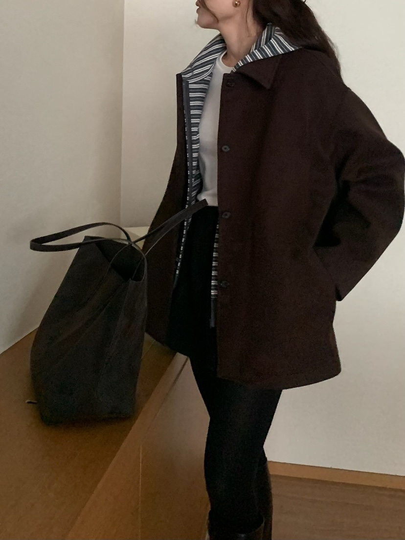 BLEECKER韓國直郵㊣女士新款熱賣真品人氣休閑職業短款大衣BLEECKER短款大衣