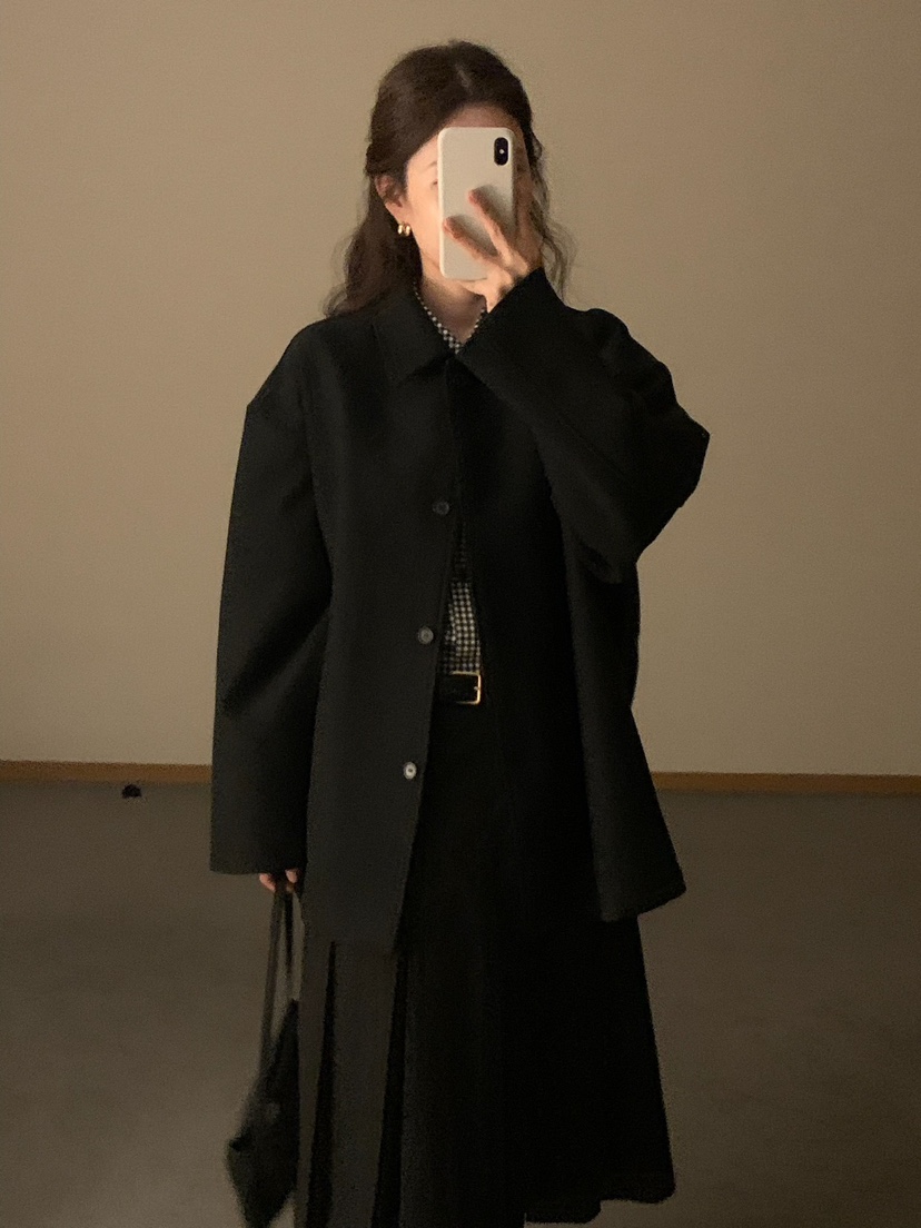 BLEECKER韓國直郵㊣女士新款熱賣真品人氣休閑職業短款大衣BLEECKER短款大衣