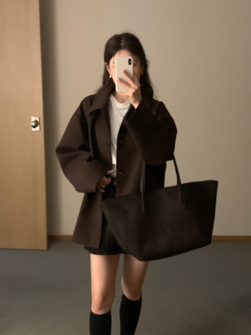 BLEECKER韓國直郵㊣女士新款熱賣真品人氣休閑職業短款大衣BLEECKER短款大衣