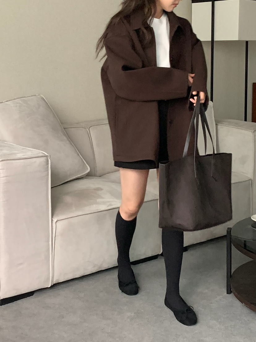 BLEECKER韓國直郵㊣女士新款熱賣真品人氣休閑職業短款大衣BLEECKER短款大衣
