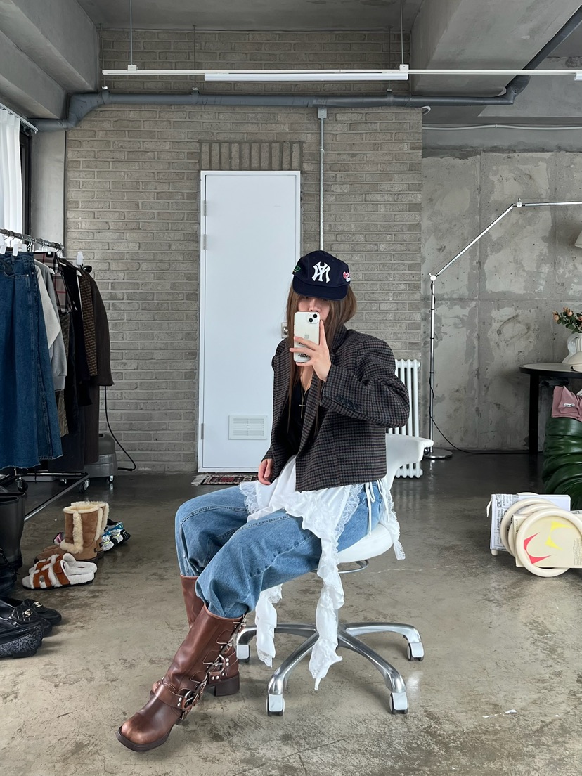 LOVE PULL韓國直郵㊣女士新品25秋冬推薦熱賣真品人氣短裙LOVE PULL短裙