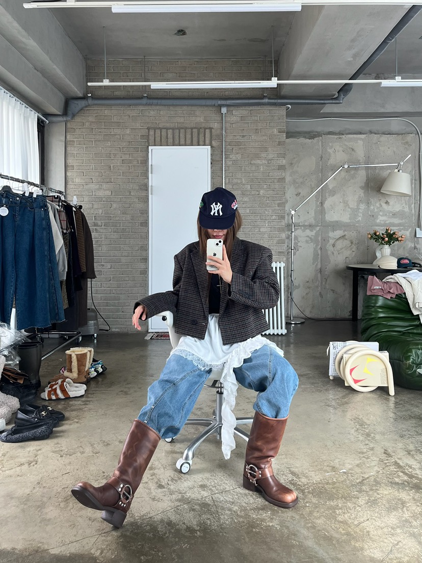 LOVE PULL韓國直郵㊣女士新品25秋冬推薦熱賣真品人氣短裙LOVE PULL短裙