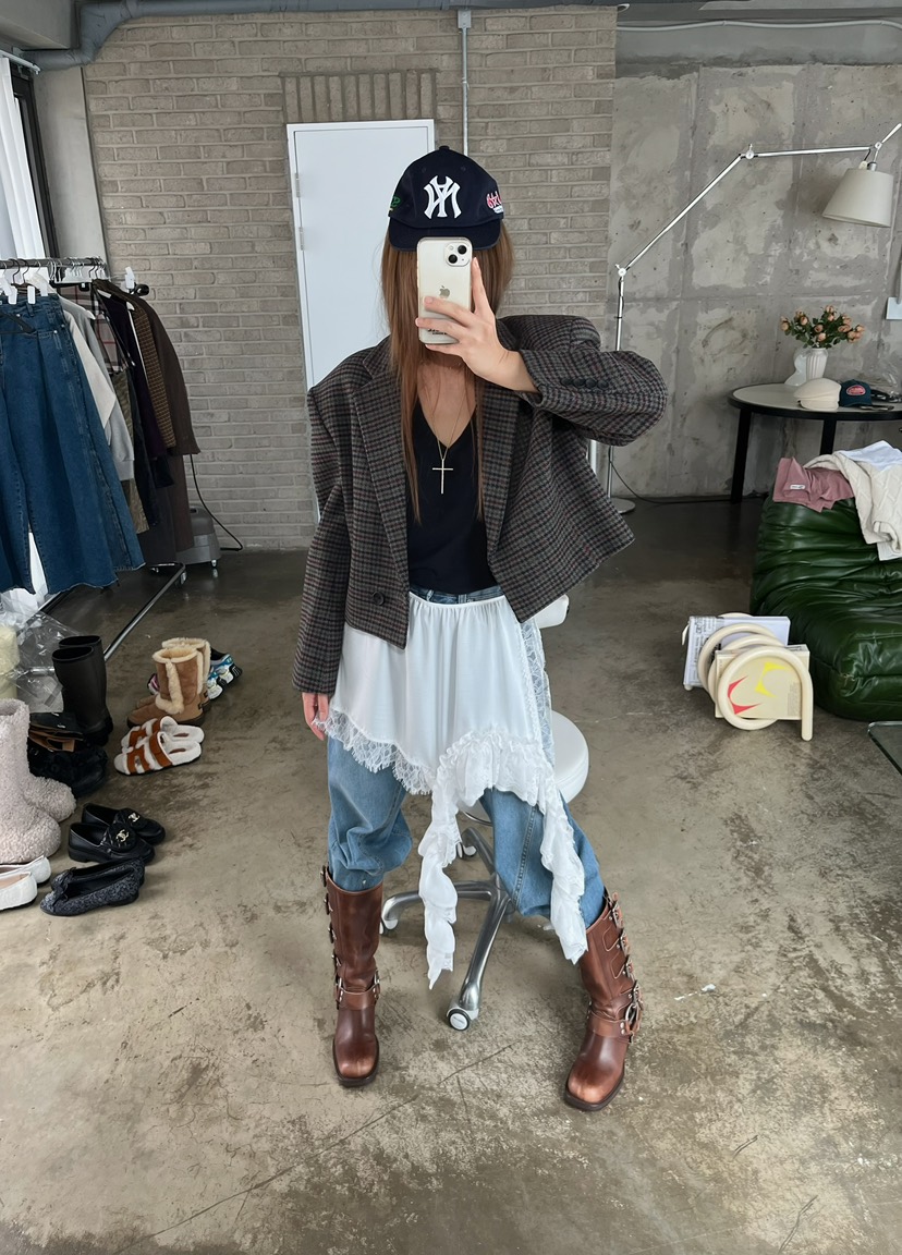 LOVE PULL韓國直郵㊣女士新品25秋冬推薦熱賣真品人氣短裙LOVE PULL短裙