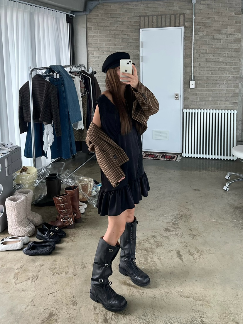 LOVE PULL韓國直郵㊣女裝新品休閑熱賣人氣25秋冬夾克羊毛LOVE PULL夾克