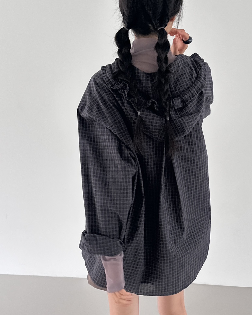 HOWDY東大門㊣實拍女士新品25秋冬休閑推薦職業人氣襯衫蕾絲衫howdy襯衫/蕾絲衫