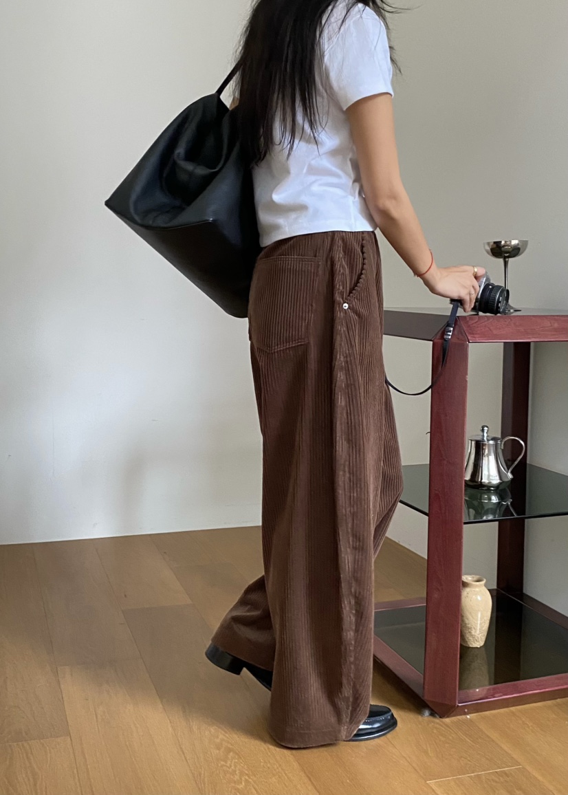 OUPPT韓國直郵㊣女裝新款真品熱賣時尚休閑25秋冬人氣休閑褲OUPPT休閑褲