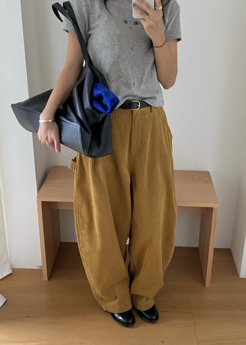 OUPPT韓國直郵㊣女裝新款真品熱賣時尚休閑25秋冬人氣休閑褲OUPPT休閑褲圖色2