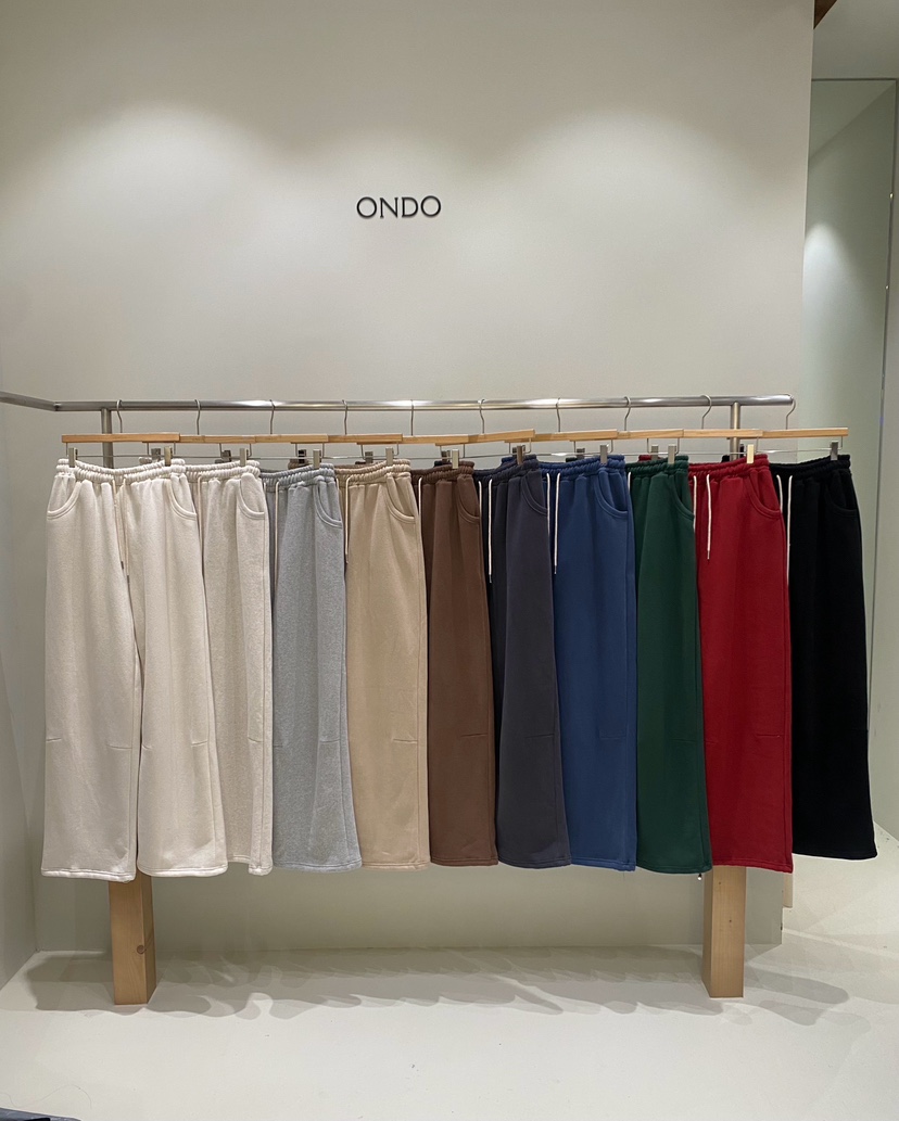 ONDO-P韓國代購㊣女士新品人氣休閑時尚職業真品休閑褲加絨ONDO-P休閑褲