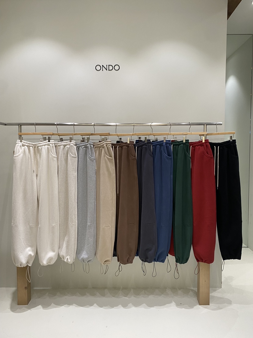 ONDO-P韓國代購㊣女士新品人氣休閑時尚職業真品休閑褲加絨ONDO-P休閑褲