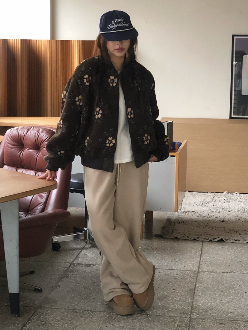 ONDO-P韓國代購㊣女士新品人氣休閑時尚職業真品休閑褲加絨ONDO-P休閑褲