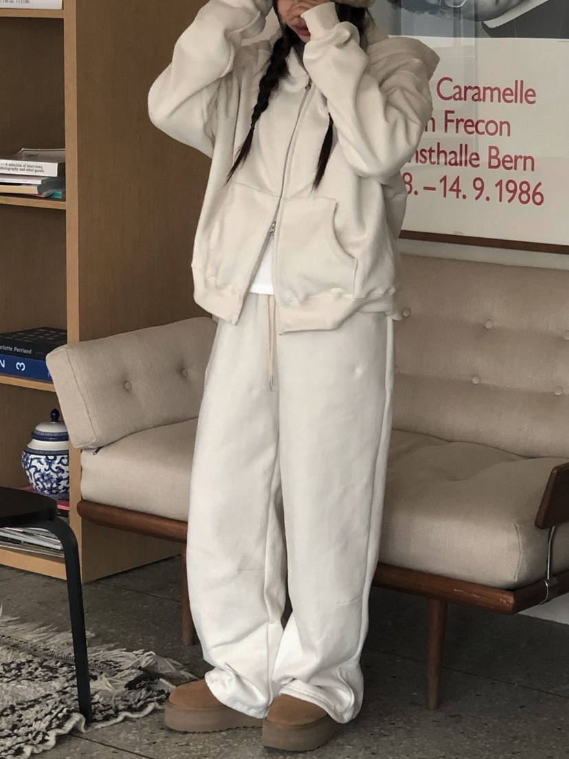 ONDO-P韓國代購㊣女士新品人氣休閑時尚職業真品休閑褲加絨ONDO-P休閑褲圖色2