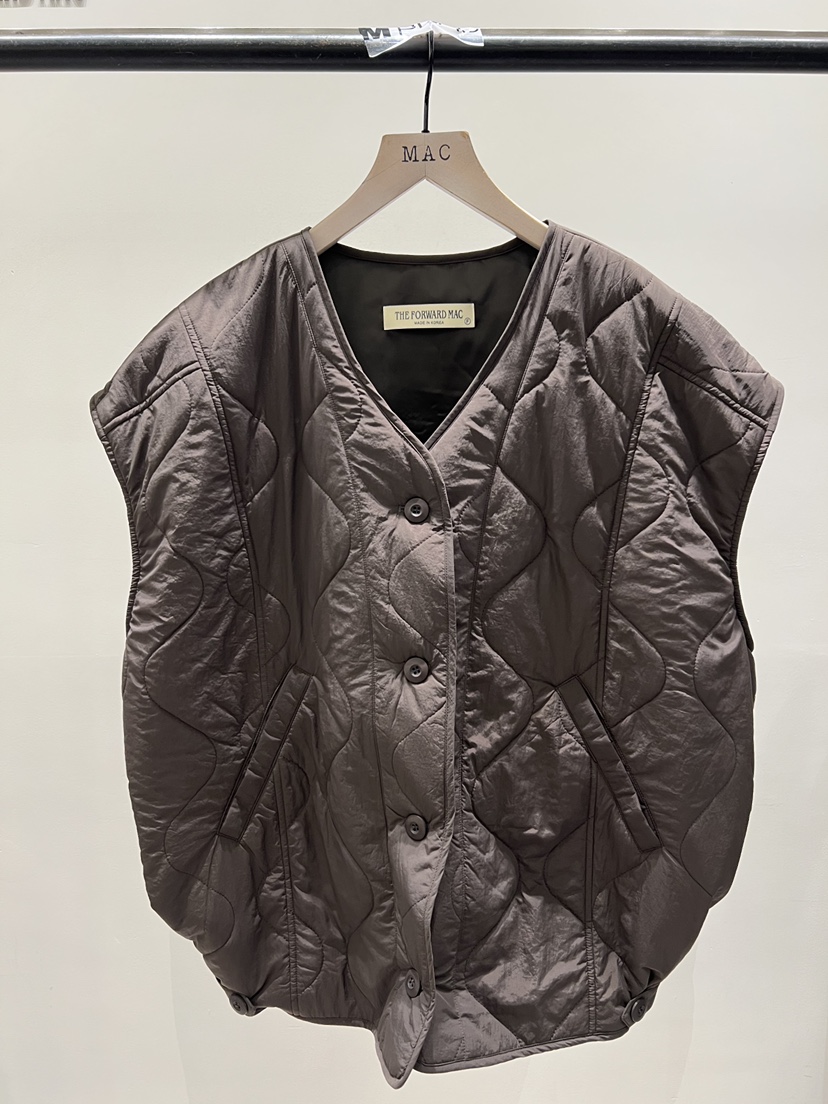 MAC東大門㊣實拍女士新品25秋冬時尚人氣職業推薦休閑馬甲絎縫THE FORWARD MAC馬甲