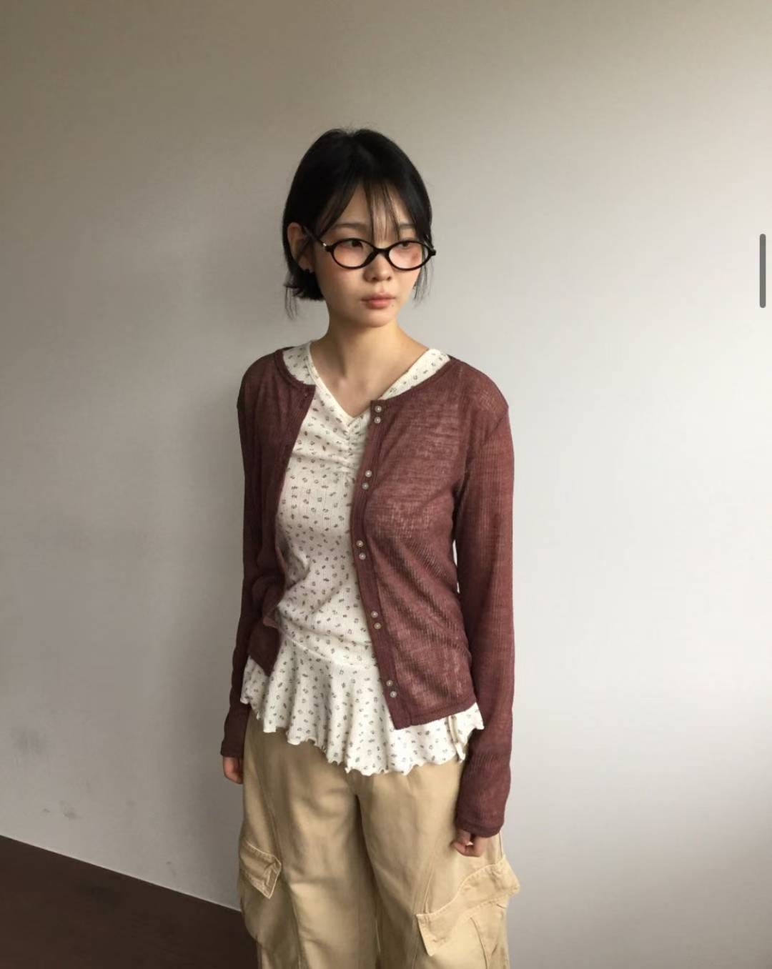 TREEAN-트리안-T東大門㊣實拍女裝新品25秋冬針織衫不含內搭TREEAN針織衫圖色4