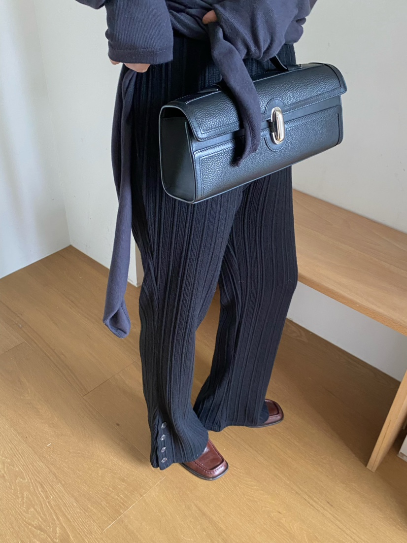 OUPPT東大門㊣實拍女士新款25秋冬職業時尚推薦人氣休閑褲紐扣OUPPT休閑褲
