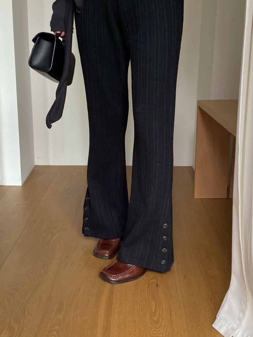 OUPPT東大門㊣實拍女士新款25秋冬職業時尚推薦人氣休閑褲紐扣OUPPT休閑褲