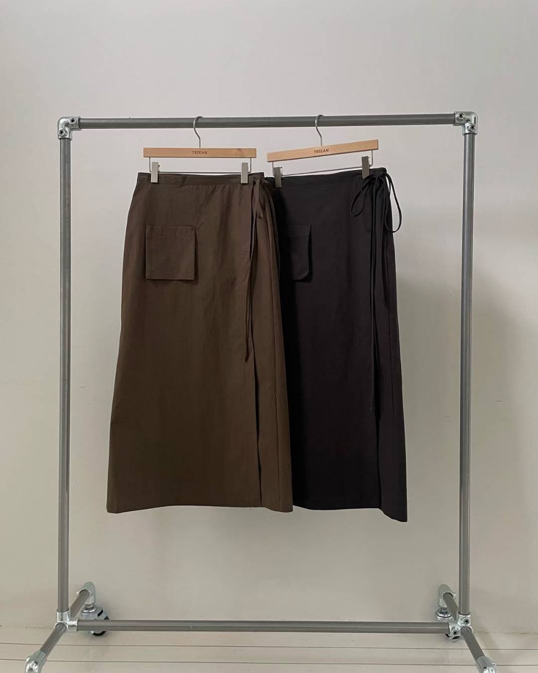 TREEAN-트리안-T韓國直郵㊣女裝新品熱賣25秋冬職業休閑長裙TREEAN長裙
