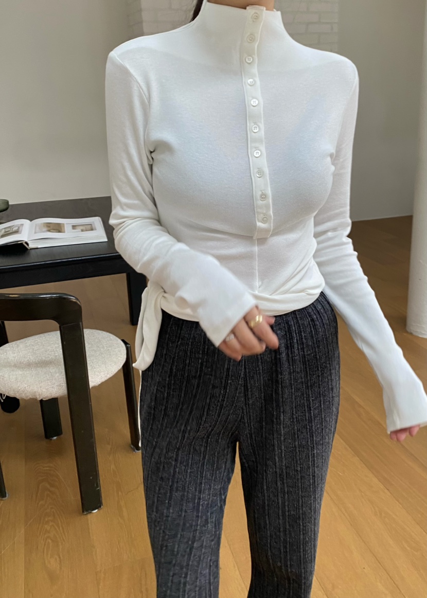 OUPPT韓國代購㊣女士新品職業推薦休閑熱賣真品人氣長袖T恤OUPPT長袖T恤