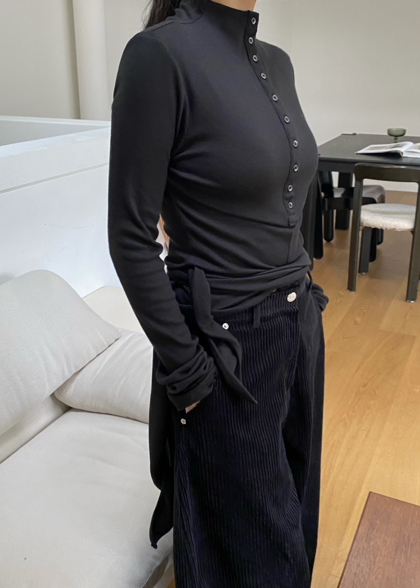 OUPPT韓國代購㊣女士新品職業推薦休閑熱賣真品人氣長袖T恤OUPPT長袖T恤