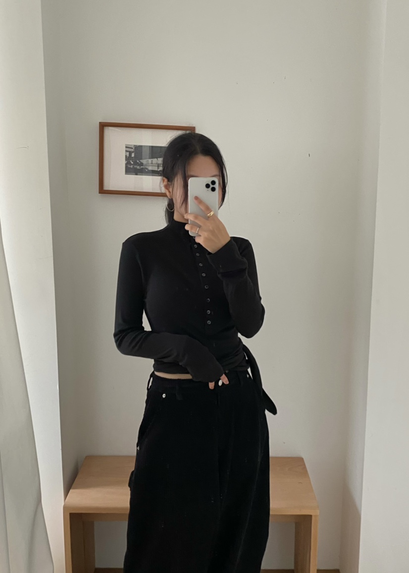 OUPPT韓國代購㊣女士新品職業推薦休閑熱賣真品人氣長袖T恤OUPPT長袖T恤