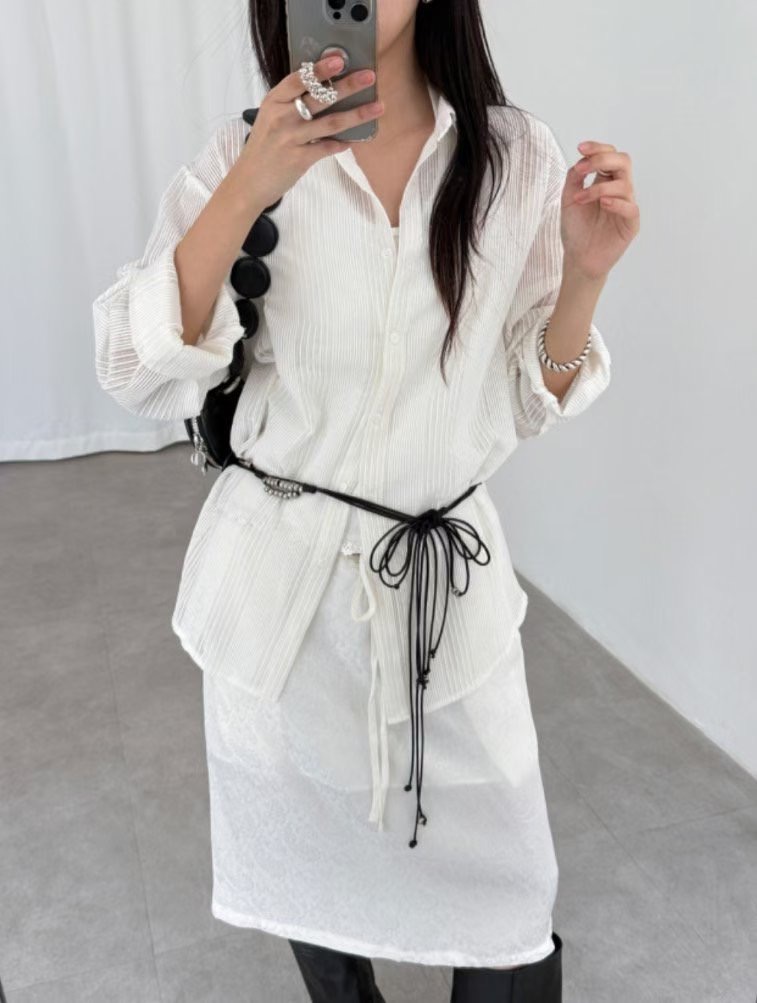 TREEAN-트리안-T東大門㊣實拍女裝新品人氣休閑襯衫蕾絲衫TREEAN襯衫/蕾絲衫