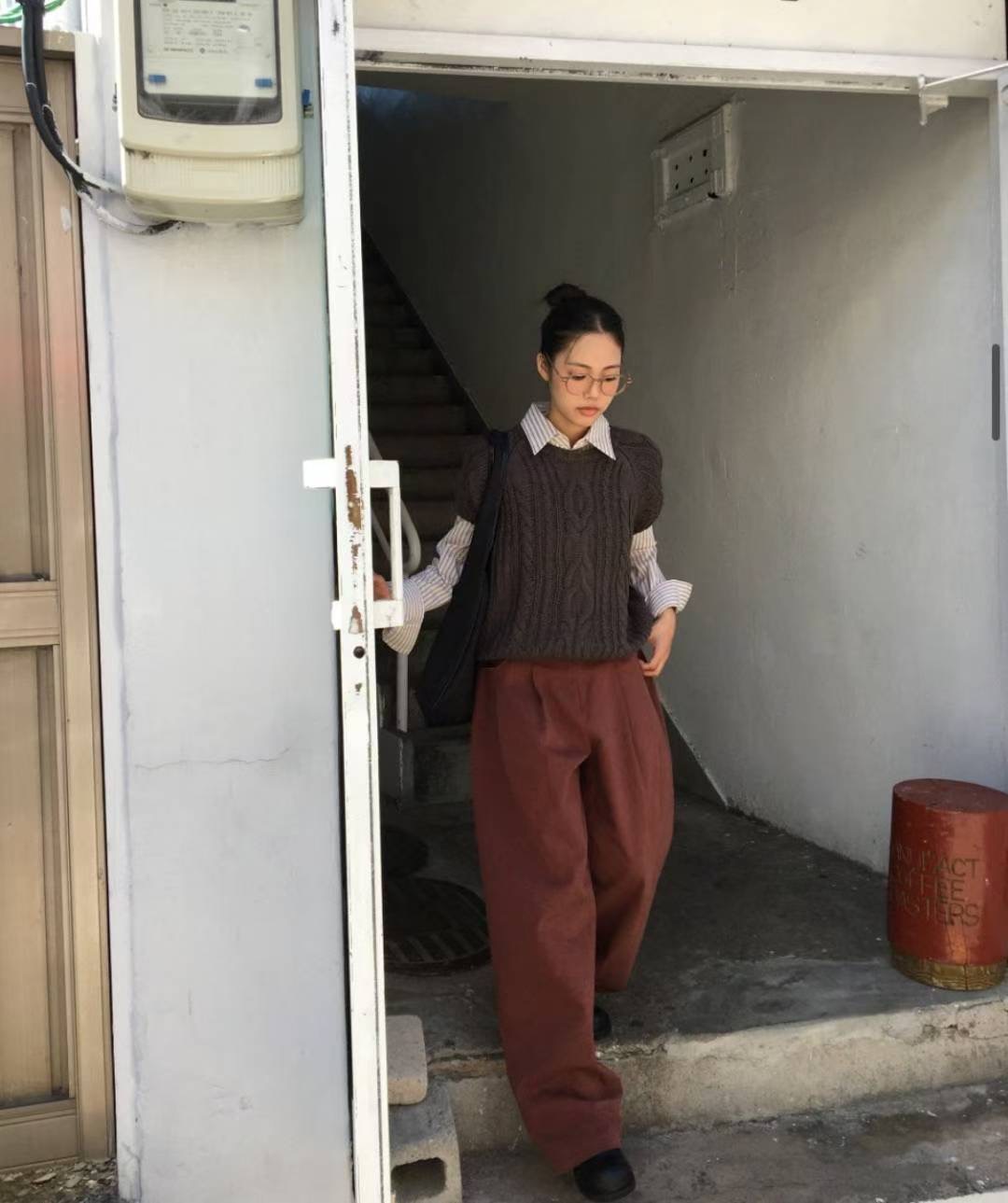 TREEAN-트리안-T韓國直郵㊣女士新品推薦熱賣時尚25秋冬休閑褲TREEAN休閑褲