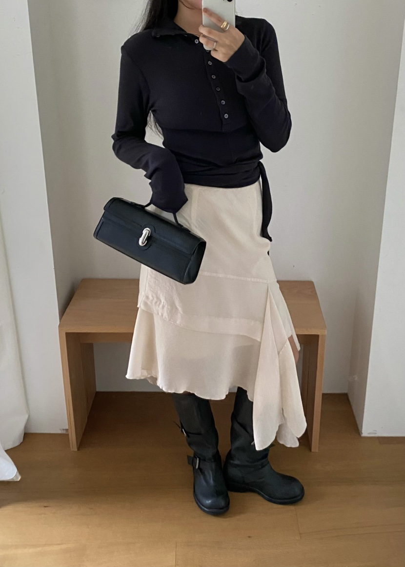 OUPPT東大門㊣直郵女士新品推薦25秋冬熱賣人氣半身裙中短裙OUPPT半身裙/中短裙