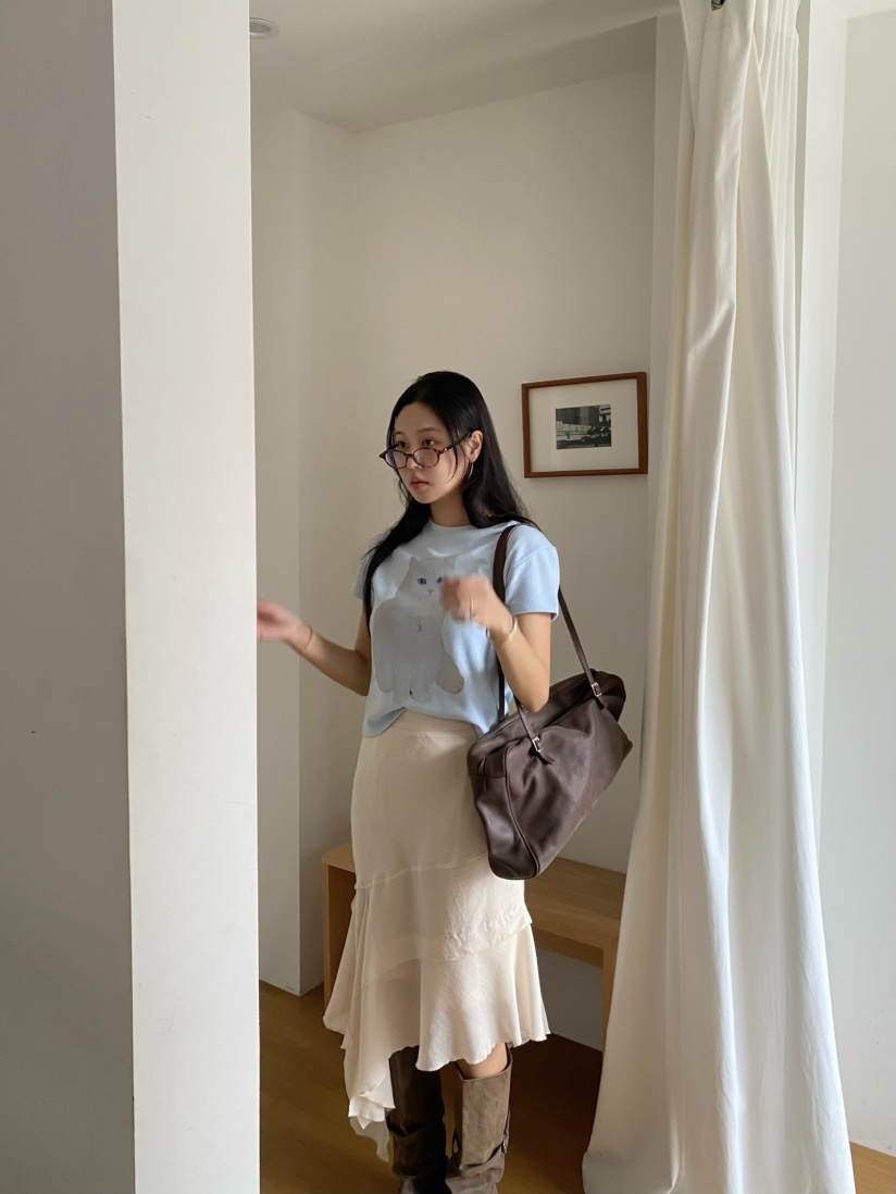 OUPPT東大門㊣直郵女士新品推薦25秋冬熱賣人氣半身裙中短裙OUPPT半身裙/中短裙
