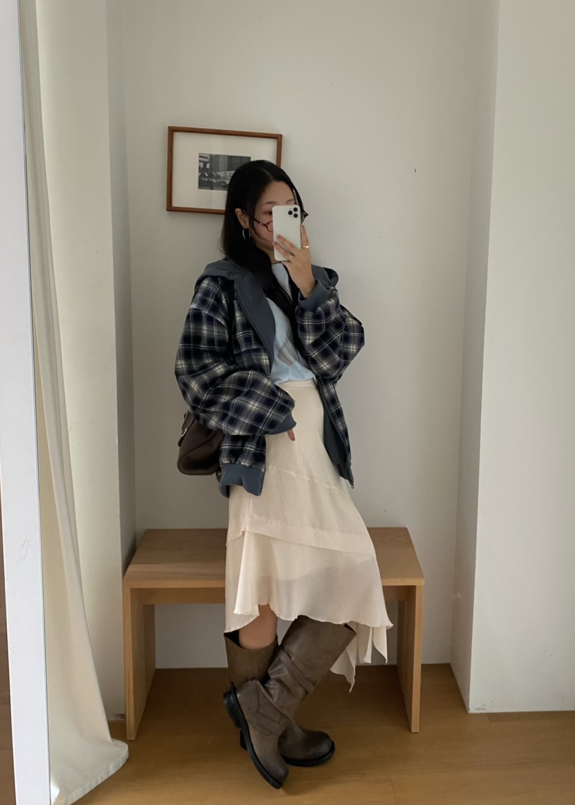 OUPPT東大門㊣直郵女士新品推薦25秋冬熱賣人氣半身裙中短裙OUPPT半身裙/中短裙