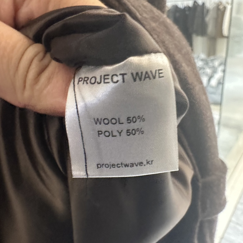 PROJECT WAVE-P東大門㊣代購女裝新品休閑25秋冬短款大衣PROJECT WAVE短款大衣